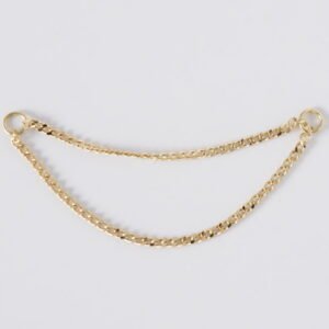 Chain para piercing en Oro Sólido 14K de 22 mm y 34 mm