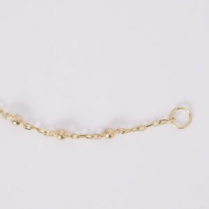 Chain 3 esferas en Oro Sólido 14K de 31 mm