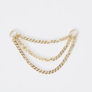 Chain para piercing en Oro Sólido 14K de 28 mm