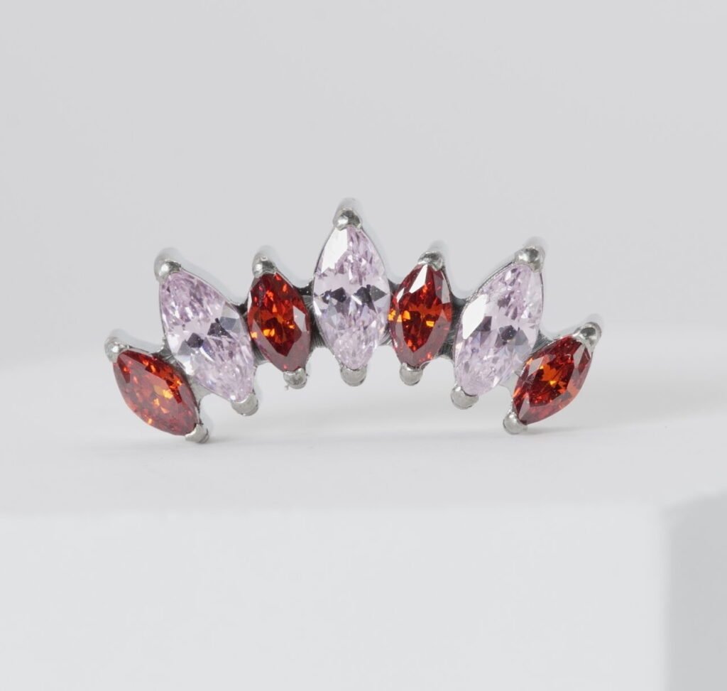 Labret Amaranta push pin de titanio para piercing