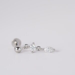 Labret Marquesa y Zirconia – Plata 925