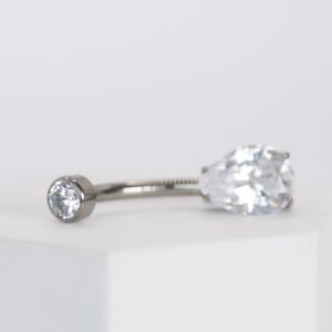 Piercing Navel Gota Engastada – Titanio