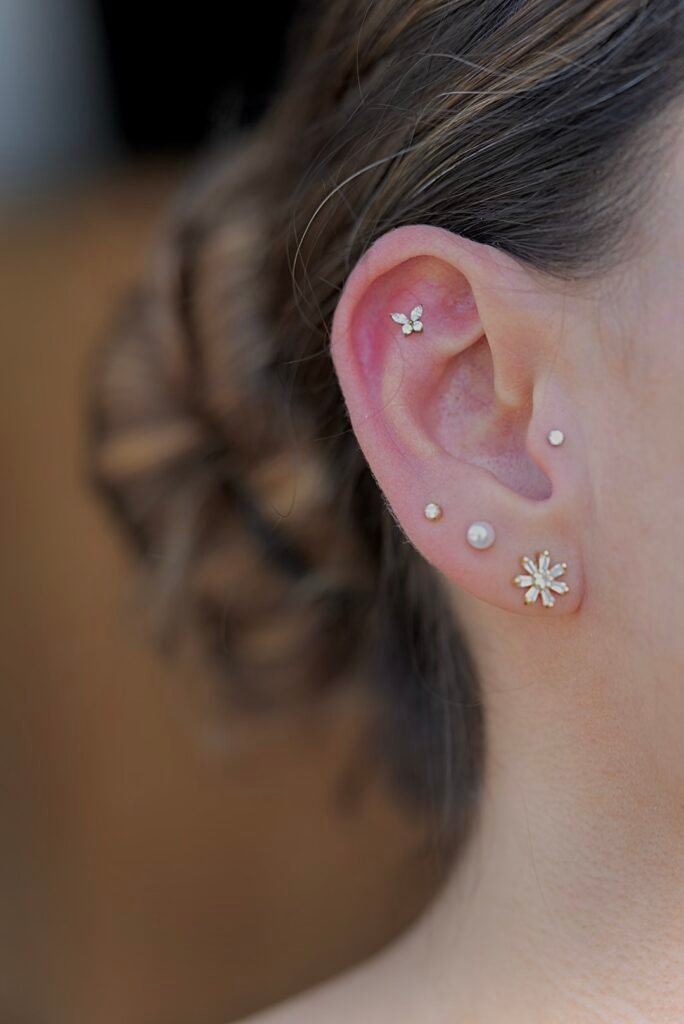 Estilos únicos de piercings en la oreja