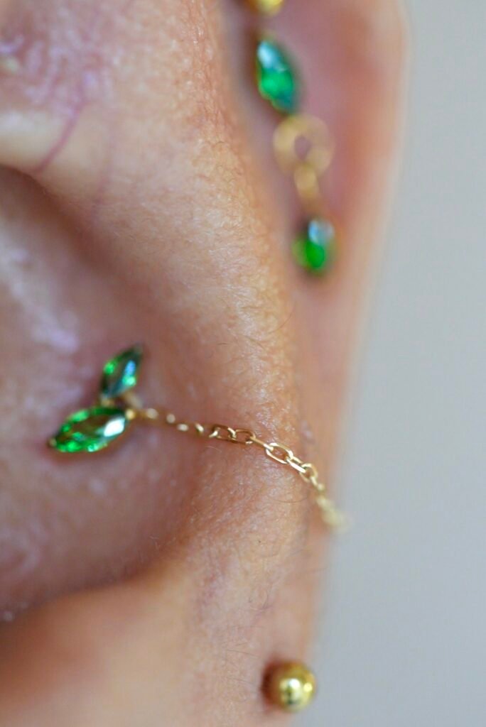 Oreja Humana modela hermoso Upper Lobe