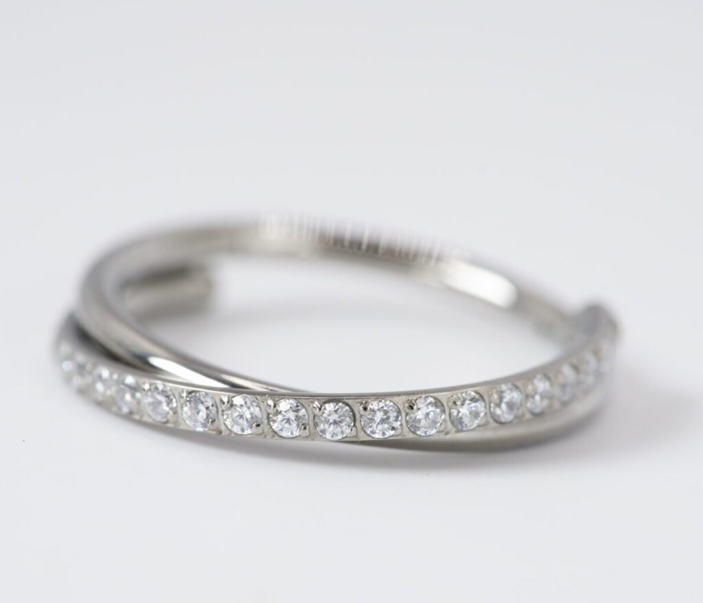 Cliker doble de titanio de 12 mm diseño 2 para piercing